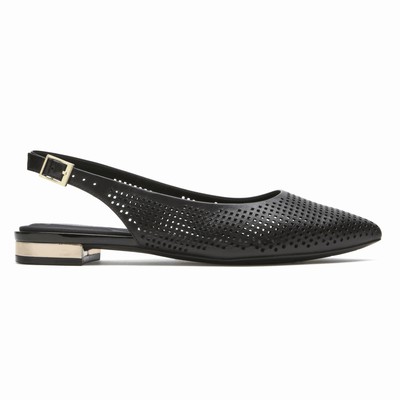 Rockport Total Motion Adelyn Slingback Flache Schuhe Damen Schwarz NTP-481690